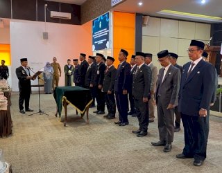 Lantik Pejabat Pemkot, Wali Kota Parepare Tasming Hamid Tegaskan Mutasi Bukan Jual Beli Jabatan