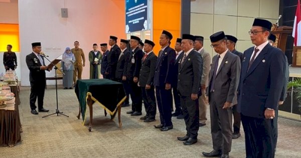 Lantik Pejabat Pemkot, Wali Kota Parepare Tasming Hamid Tegaskan Mutasi Bukan Jual Beli Jabatan