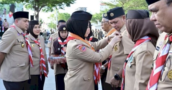 Ketua DPRD Makassar Supratman Hadiri Apel Besar Hari Pramuka ke-64