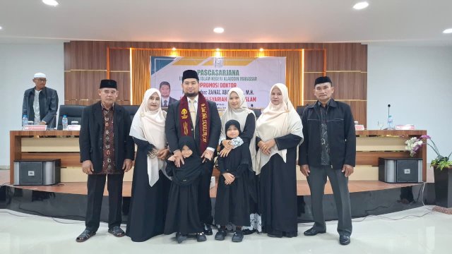 Dr. Zainal Abidin, SH, MH, Resmi Raih Gelar Doktor Syariah Hukum Islam di UIN Alauddin Makassar.