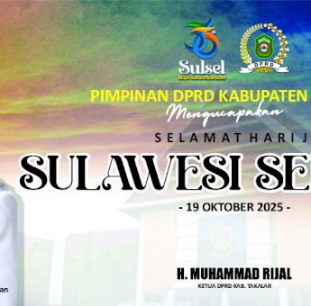 HUT Sulsel ke-356, Ketua DPRD Takalar Doakan Kemajuan dan Kesejahteraan Rakyat