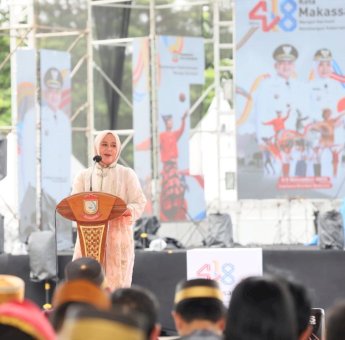 Wagub Sulsel Fatmawati Rusdi di HUT Makassar: Wujudkan Kota Bersih, Hijau, dan Berdaya Saing!