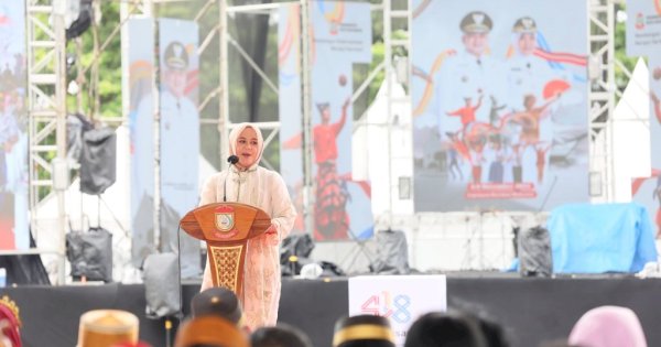 Wagub Sulsel Fatmawati Rusdi di HUT Makassar: Wujudkan Kota Bersih, Hijau, dan Berdaya Saing!