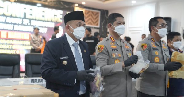 Munafri Apresiasi Pemusnahan 20 Kg Narkotika Polrestabes, Komitmen Wujudkan Makassar Aman