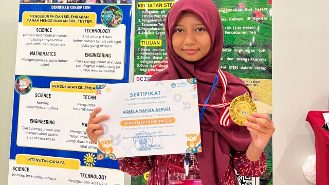 Membanggakan, Aqeela Hafiza Berhasil Meraih Predikat Penyaji Terbaik pada Bina Talenta Indonesia di Surabaya