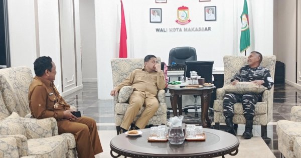 Fathur Rahim Dampingi Wali Kota Terima Audiensi Dansatrol Kodareral VI