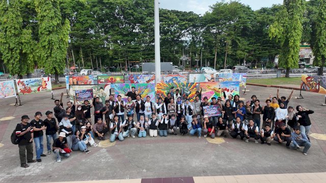 Workshop dan Lomba Mural di Monumen Mandala: Merangkai Semangat Pembebasan dan Budaya Sulawesi Selatan