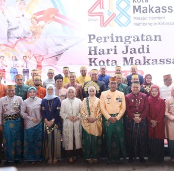 Makassar Jadi Episentrum Pembangunan, Kepala Daerah Se-Sulsel Hadiri HUT ke-418