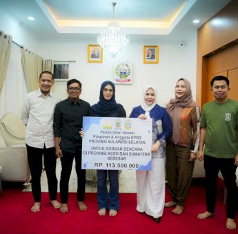 Pemprov Sulsel Terima Donasi DPRD, Wagub Fatmawati Ajak Masyarakat Salurkan Bantuan Melalui Posko BPBD