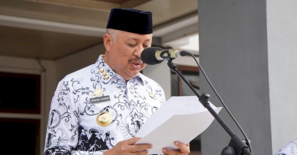 Peringati HUT KORPRI dan PGRI, Pemkab Pinrang Tegaskan Komitmen Perkuat Pelayanan dan Kompetensi Guru