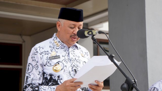 Peringati HUT KORPRI dan PGRI, Pemkab Pinrang Tegaskan Komitmen Perkuat Pelayanan dan Kompetensi Guru