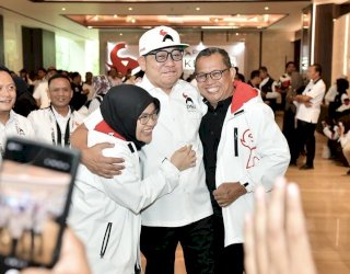 Rakernas PSI Makassar Ditutup Penjaketan 7 Tokoh, Rusdi Masse Jadi Magnet Gelombang Kader Baru