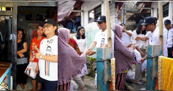 Dari Rumah ke Rumah di Bogor, Ketua DPP PSI Irfan Aghasar Berbagi Sembako untuk Kader dan Warga
