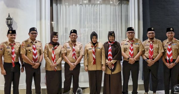Kontingen Pramuka Makassar Dilepas Menuju Jambore Nasional XII