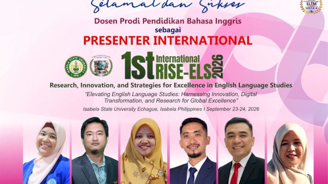 Enam Dosen Unismuh Makassar Tampil sebagai Presenter RISE-ELS 2026 di Filipina