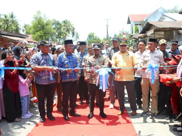 Kasihan! Bupati Bone Andi Asman Tak Sebut Iwan Aras Saat Resmikan Jalan Lemo-Pasaka, Padahal Diperjuangkan di Senayan
